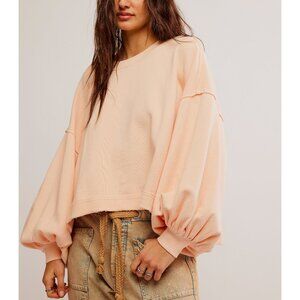 Free People Peach Sweatshirt